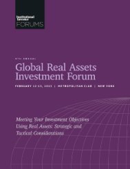Institutional Investor Forums â Global Real Assets Investment ...
