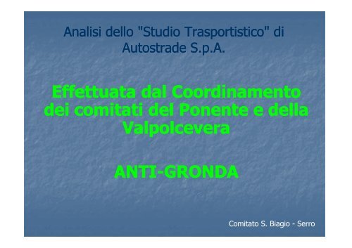 Coordinamento dei comitati del Ponente e della ... - Urban Center