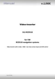 Video-inserter VL2-RCD510 for VW RCD510 ... - vag navisystems