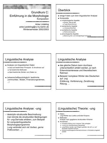 Folien - Institut für deutsche Sprache und Linguistik - HU Berlin