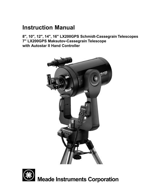 meade autostar ii controller contrast