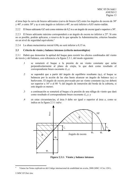 OMI COMITÃ DE SEGURIDAD MARÃTIMA 85Âº periodo de sesiones ...