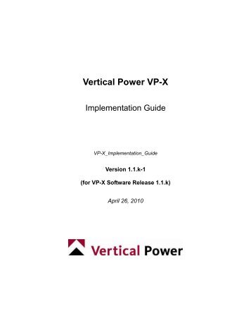 Vertical Power VP-X