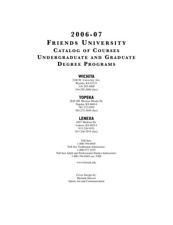 2006-07 Course Catalog - Friends University