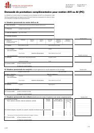 Demande de prestations complÃ©mentaires pour rentiers AVS ou AI ...