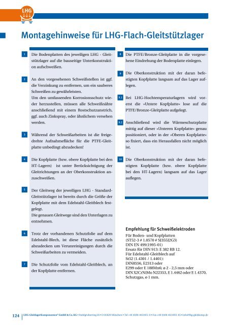 Anlagenbau - LHG-GleitlagerKomponenten® GmbH & Co. KG