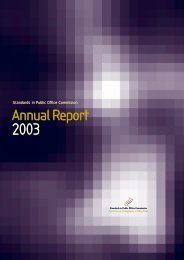 2003 SIPOC Annual Report - Standards in Public Office Commission