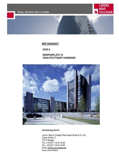 Gropiusplatz 10 Stuttgart