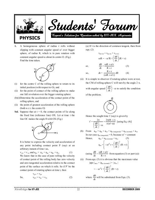 IIT-JEE 2010 - Career Point