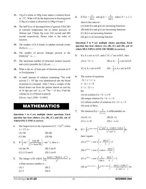 IIT-JEE 2010 - Career Point