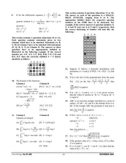 IIT-JEE 2010 - Career Point