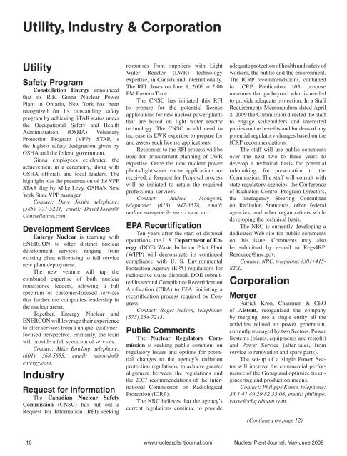 Nuclear Plant Journal Outage Management ... - Digital Versions