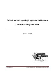 Guidelines for Preparing Proposals and Reports - Canadian ...