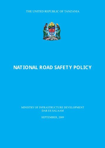 National Road Safety Policy of 2009 - Uwaba.or.tz