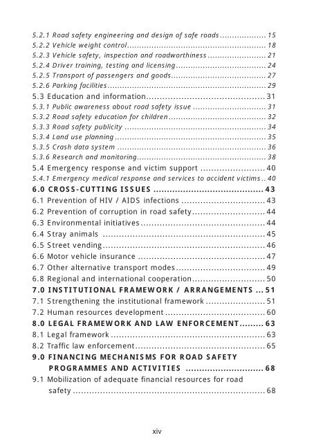 National Road Safety Policy of 2009 - Uwaba.or.tz