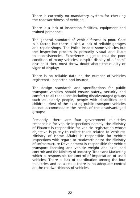 National Road Safety Policy of 2009 - Uwaba.or.tz