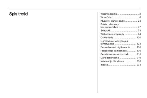 Opel Zafira 2013 â Instrukcja obsÅugi â Opel Polska