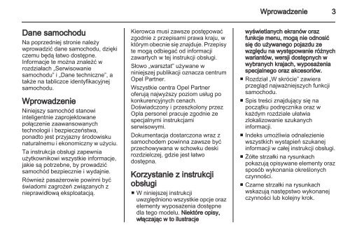 Opel Zafira 2013 â Instrukcja obsÅugi â Opel Polska