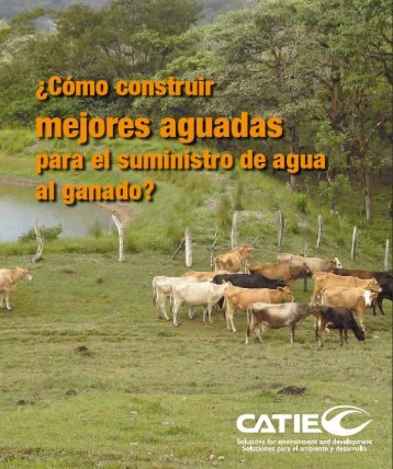 Â¿CÃ³mo construir mejores aguadas para el suministro de ... - Catie