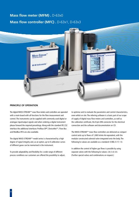 digital Mass Flow Meters and Controllers for Gases - Tablar ...