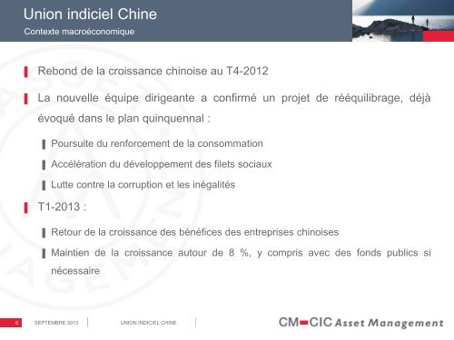 Présentation - CM-CIC Asset Management