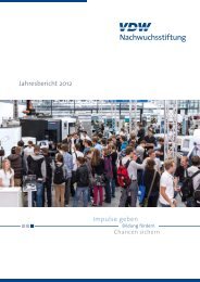 Impulse geben Jahresbericht 2012 - VDW-Nachwuchsstiftung