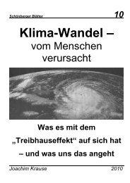 Klimawandel – vom Menschen verursacht - Joachim Krause