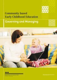 governing and managing - ECE Lead - Early Childhood