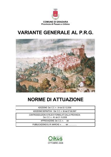 variante generale al prg norme di attuazione - Comune di Gradara