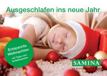 SAMINA Schlaftipps - Ausgeschlafen ins neue Jahr