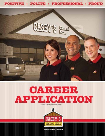 CAREER APPLICATION - Casey's General Store