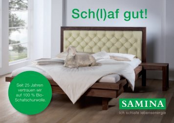 SAMINA Schlaftipps - Sch(l)af gut!