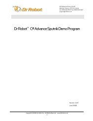 Dr Robot C# Advance Sputnik Demo Program - Dr Robot Inc.