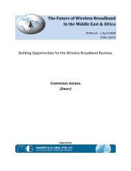 The Future of Wireless Broadband In the Middle East & Africa