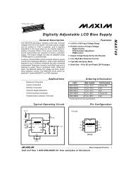 Digitally Adjustable LCD Bias Supply MAX749