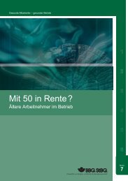 Mit 50 in Rente? - Ãltere Arbeitnehmer im Betrieb - Praxishilfen