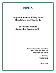 Propane Container Filling Laws, Regulations and Standards