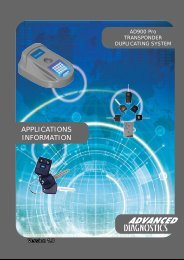 AD900 Pro Applications â Advanced Keys UK