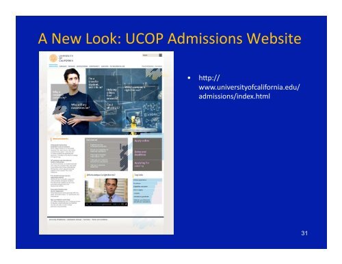 Navigating the UC Admission Process - Bishop O'Dowd High School