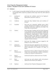 Standard Terms and Conditions of Contract - Swire Properties