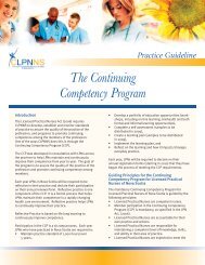 The Continuing Competency Program - College of Licensed ...