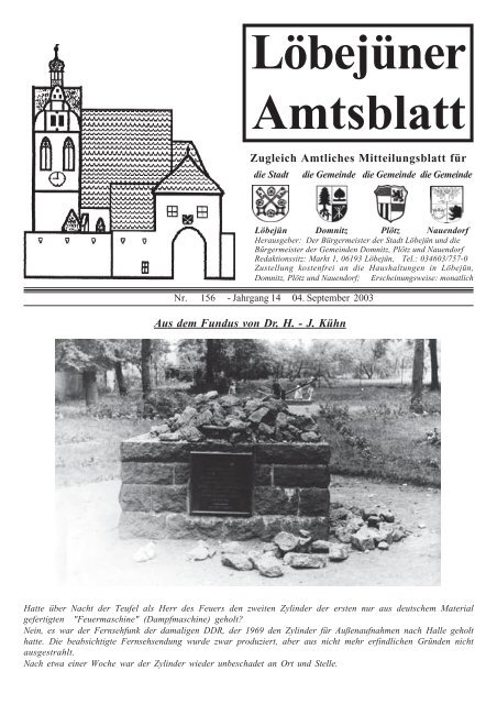 09 Amtsblatt September - Löbejün