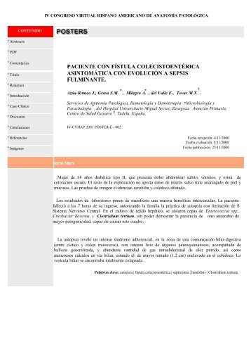 Clostridium perfringens - V Congreso Virtual Hispanoamericano de ...