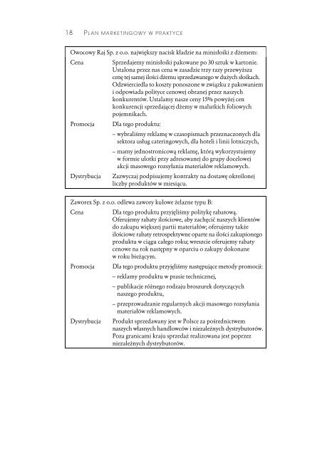 Plan marketingowy w praktyce plampr - Structum