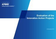 KPMG Evaluation of the Innovation Action Projects - NWHN