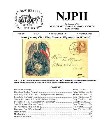 NJPH - New Jersey Postal History Society