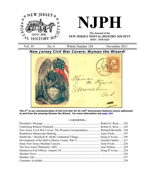 NJPH - New Jersey Postal History Society