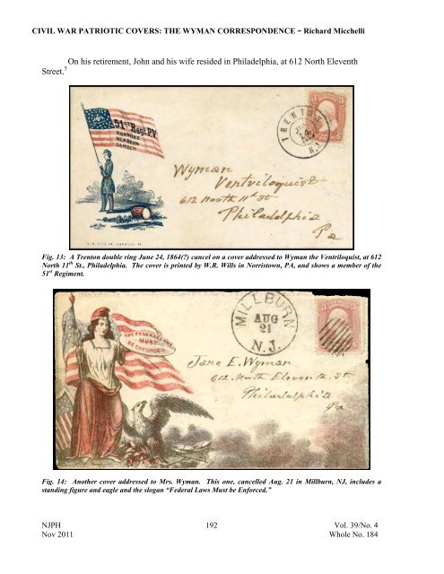 NJPH - New Jersey Postal History Society