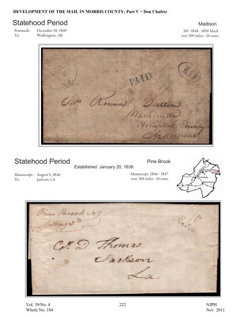 NJPH - New Jersey Postal History Society