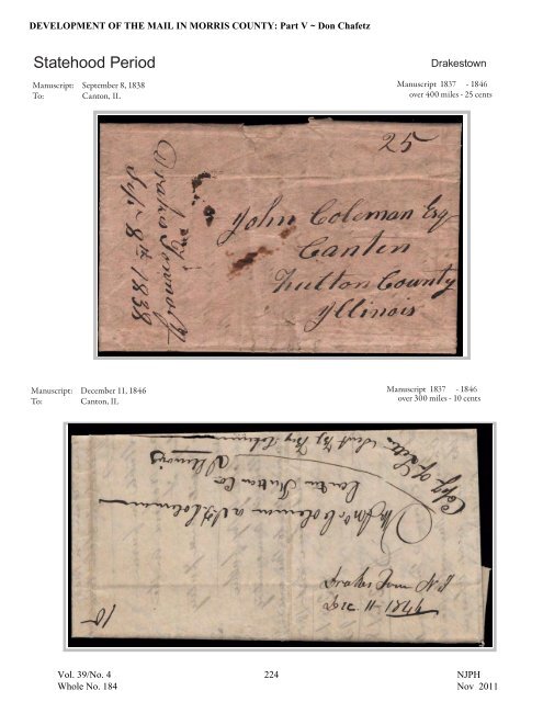 NJPH - New Jersey Postal History Society